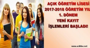 aöl yeni kayıt açık lise yeni kayıt