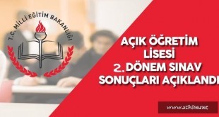 2018 2. Dönem Sınav Sonuçları