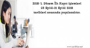 aöl açık lise ilk kayıt tarihleri 2018-2019